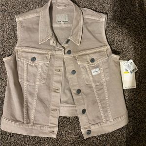 Brand new with tags Calvin Klein jeans little beige vest